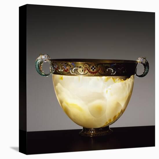 Cup, Eastern Agate and Enameled Gold, Goldsmith Art-null-Stretched Canvas