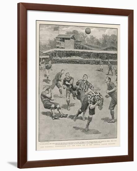 Cup Final Aston Villa Win Against West Bromwich Albion at the Crystal Palace. Final Score 1-0-H.m. Paget-Framed Art Print