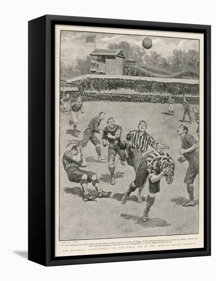 Cup Final Aston Villa Win Against West Bromwich Albion at the Crystal Palace. Final Score 1-0-H.m. Paget-Framed Stretched Canvas