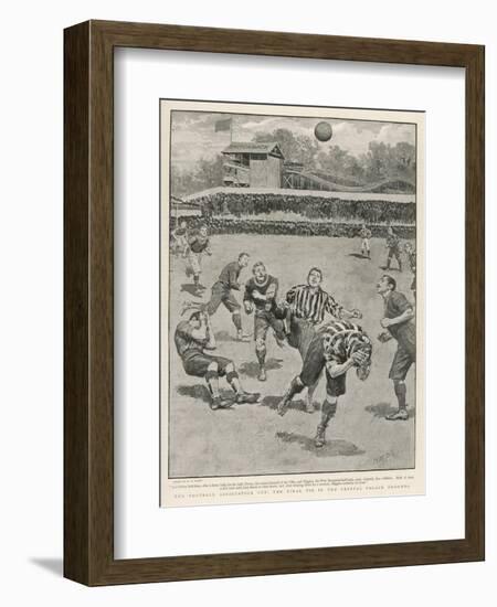 Cup Final Aston Villa Win Against West Bromwich Albion at the Crystal Palace. Final Score 1-0-H.m. Paget-Framed Art Print