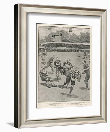 Cup Final Aston Villa Win Against West Bromwich Albion at the Crystal Palace. Final Score 1-0-H.m. Paget-Framed Art Print