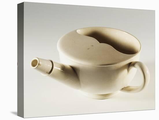 Cup for Invalids with Handle and Spout, 1880, Ceramic, England-null-Stretched Canvas