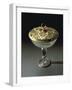 Cup in Rock Crystal and Enameled Gold, Openwork Gold Lid-null-Framed Giclee Print