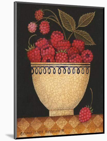 Cup O Raspberries-Diane Ulmer Pedersen-Mounted Art Print