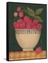 Cup O' Raspberries-Diane Pedersen-Framed Stretched Canvas