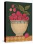 Cup O' Raspberries-Diane Pedersen-Stretched Canvas