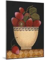 Cup O Strawberries-Diane Ulmer Pedersen-Mounted Art Print