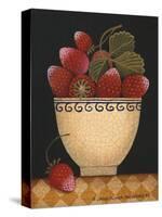 Cup O Strawberries-Diane Ulmer Pedersen-Stretched Canvas