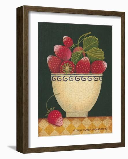 Cup O' Strawberries-Diane Pedersen-Framed Art Print