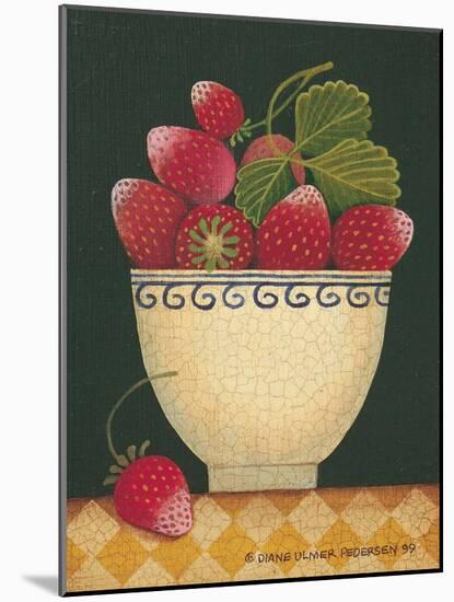 Cup O' Strawberries-Diane Pedersen-Mounted Art Print