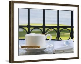 Cup of Cappuccino, Pebble Beach Golf Club, Carmel, California, USA-Rob Tilley-Framed Photographic Print