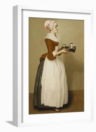 Cup of Chocolate; La Tasse Du Chocolat-Jean-Etienne Liotard-Framed Giclee Print