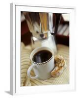 Cup of Coffee and Biscotti (Italian Almond Biscuits)-Jean Cazals-Framed Photographic Print