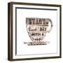 Cup Of Coffee-Sheldon Lewis-Framed Art Print