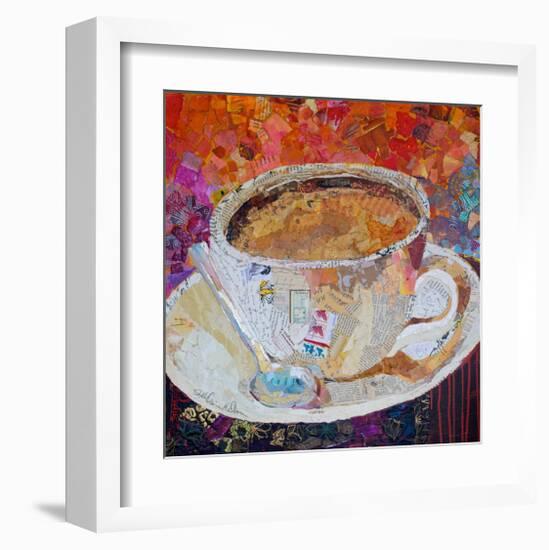 Cup Of Conversation-null-Framed Art Print