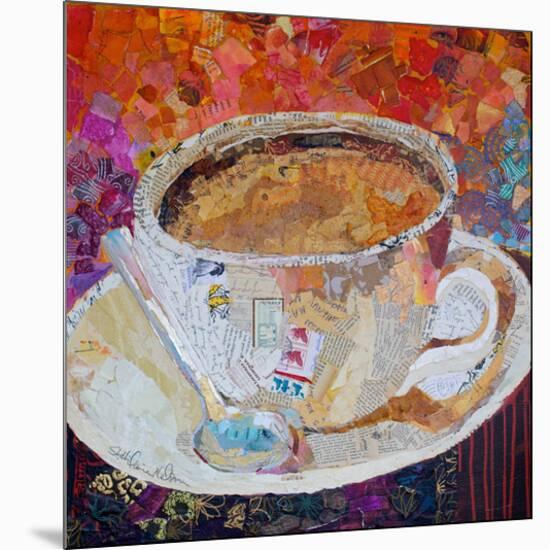 Cup Of Conversation-null-Mounted Art Print