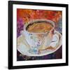 Cup Of Conversation-null-Framed Art Print