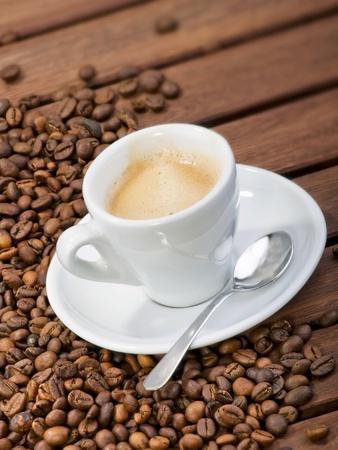 Cup of Espresso and Coffee Beans' Photographic Print - Chris Schäfer |  AllPosters.com