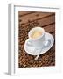 Cup of Espresso and Coffee Beans-Chris Schäfer-Framed Photographic Print