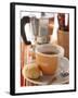 Cup of Espresso in Front of Espresso Machine-null-Framed Photographic Print