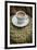 Cup of Espresso on a Sack with Unroasted Coffee Beans-Bernd Wittelsbach-Framed Photographic Print