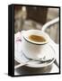 Cup of Espresso on Table in Cafe-null-Framed Stretched Canvas