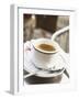 Cup of Espresso on Table in Cafe-null-Framed Photographic Print