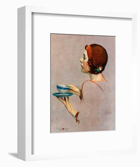 "Cup of Java,"April 30, 1932-Penrhyn Stanlaws-Framed Giclee Print