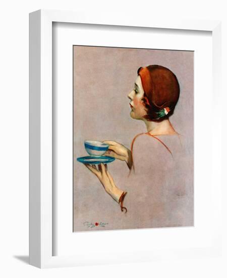 "Cup of Java,"April 30, 1932-Penrhyn Stanlaws-Framed Giclee Print
