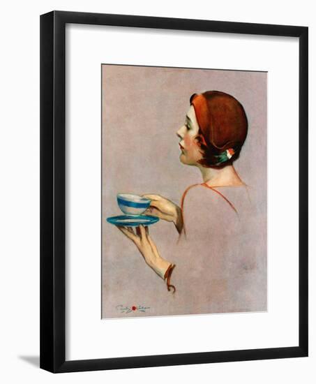 "Cup of Java,"April 30, 1932-Penrhyn Stanlaws-Framed Giclee Print