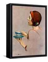 "Cup of Java,"April 30, 1932-Penrhyn Stanlaws-Framed Stretched Canvas