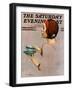 "Cup of Java," Saturday Evening Post Cover, April 30, 1932-Penrhyn Stanlaws-Framed Premium Giclee Print