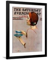 "Cup of Java," Saturday Evening Post Cover, April 30, 1932-Penrhyn Stanlaws-Framed Giclee Print