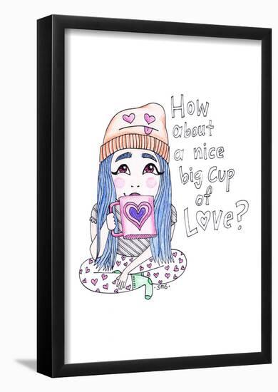 Cup of Love-Sara Gayoso-Framed Poster