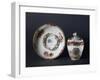 Cup, Saucer and Lid with Floral Decorations, 1840-1850-null-Framed Giclee Print