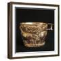 Cup with Domestic Bulls-null-Framed Giclee Print