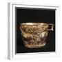 Cup with Domestic Bulls-null-Framed Giclee Print