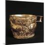 Cup with Domestic Bulls-null-Mounted Giclee Print