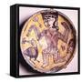 Cup with Figure of Dancer-null-Framed Stretched Canvas