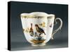 Cup with Figures of Birds, Porcelain, Dresden Manufacture, Saxony, Germany-null-Stretched Canvas