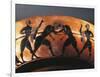 Cup with Scene of Gymnasium with Two Referees and Two Wrestlers-null-Framed Giclee Print