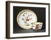 Cup Without Handle and Saucer with Blue Chinoiserie Decorations, 1725-null-Framed Giclee Print