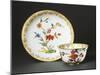 Cup Without Handle and Saucer with Blue Chinoiserie Decorations, 1725-null-Mounted Giclee Print