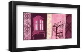 Cupboard & Brocade-Anna Flores-Framed Art Print