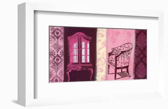 Cupboard & Brocade-Anna Flores-Framed Art Print