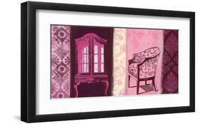 Cupboard & Brocade-Anna Flores-Framed Art Print