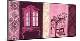 Cupboard & Brocade-Anna Flores-Mounted Art Print