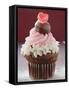 Cupcake for Valentine's Day-null-Framed Stretched Canvas