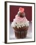 Cupcake for Valentine's Day-null-Framed Photographic Print