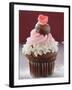 Cupcake for Valentine's Day-null-Framed Photographic Print